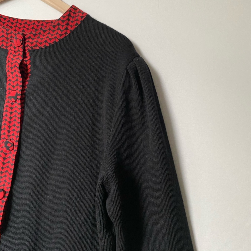 VTG Anastasia Long sleeve cardigan sweater, Sz 16 - Picture 3 of 6